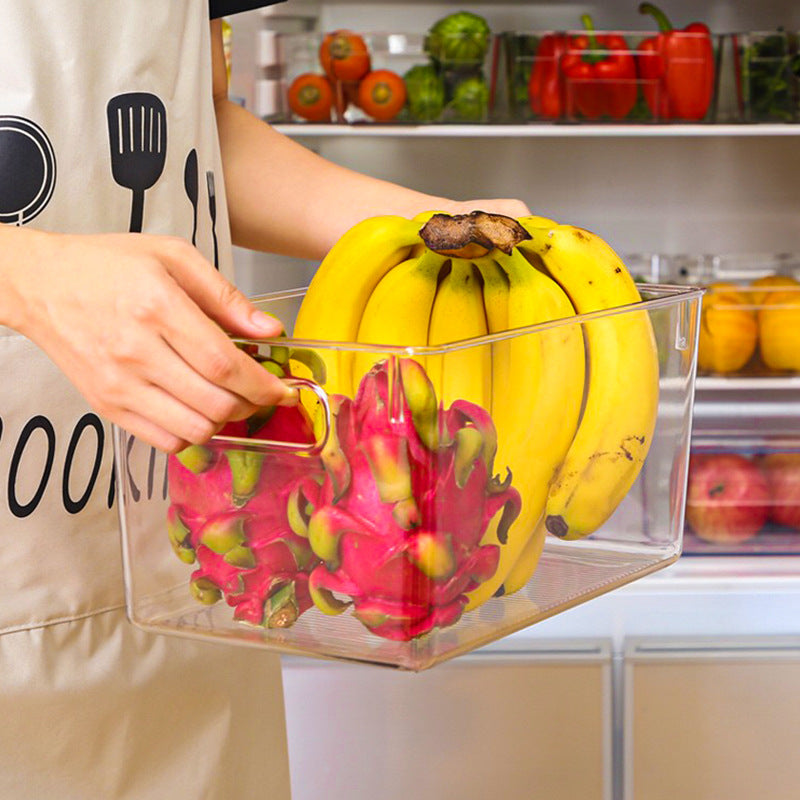 Maximize Your Kitchen Space with Our Transparent Refrigerator Storage Box